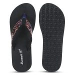 DOCTOR WALK Women's Paisley Print Flip Flops, Black Platform Sandals, Comfort Thong Slippers - Image 7