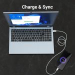 ZEBRONICS Type C to Type C Strong Braided Cable, 60W PD Fast Charging Cable, for iPhone 16 Series, 15 Series, iPad, MacBook, Samsung, Other Android Devices, Data Sync, 1M (ZEB-TT60+), White - Image 4