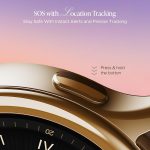 boAt Enigma Daze Women's Luxury Smart Watch w/ 1.3”(3.3cm) Luminous Display, Emergency SOS Live Location Sharing, Functional Crown, Watch Face Studio, QR Tray, BT Calling, HR & SpO2 (Metallic Gold) - Image 2