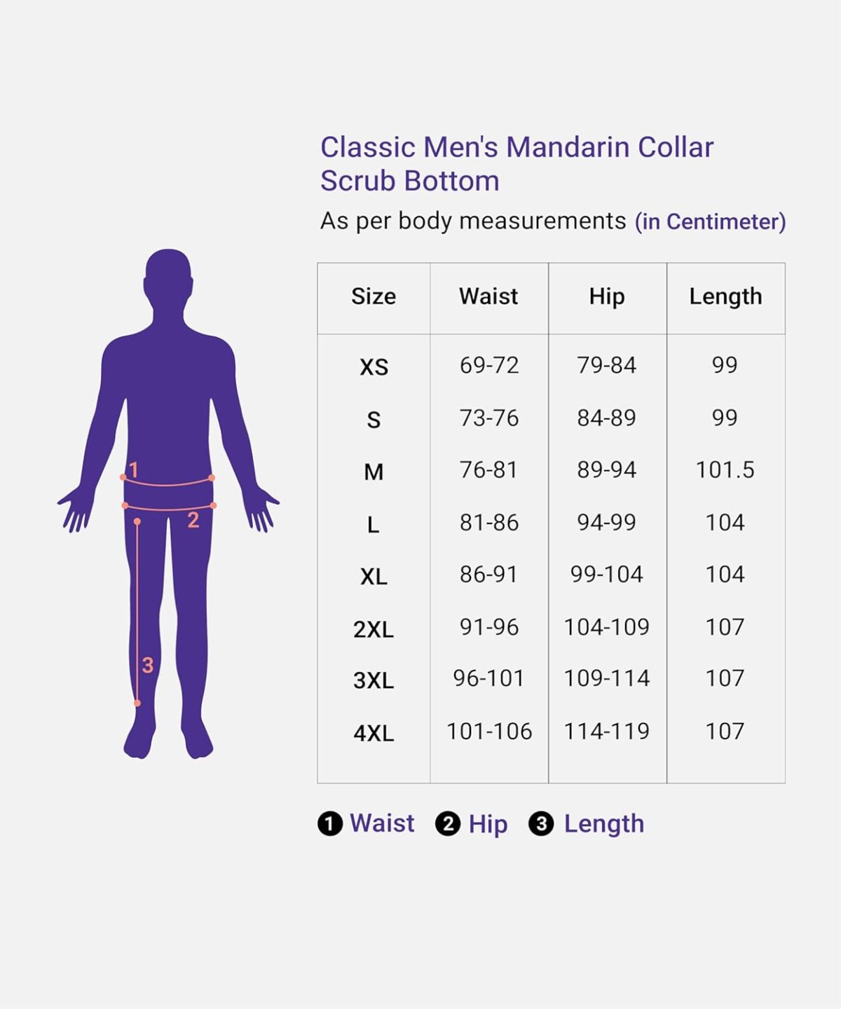 KNYA Classic Men's 5-Pocket Mandarin Collar Scrub Suit| Regular fit | Short Sleeves | For Doctors (XL, Navy Blue) - Image 7