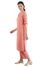 Aurelia Women's Viscose Regular Fit Regular Kurta - Image 3