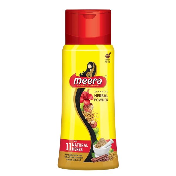 Meera Herbal Hairwash Powder, With 11 Naturals Herbs,Advance Herbal Powder for Hairfall Protection & Strong and Healthy Hair,Fragrance Free,For Men and Women, 150gm