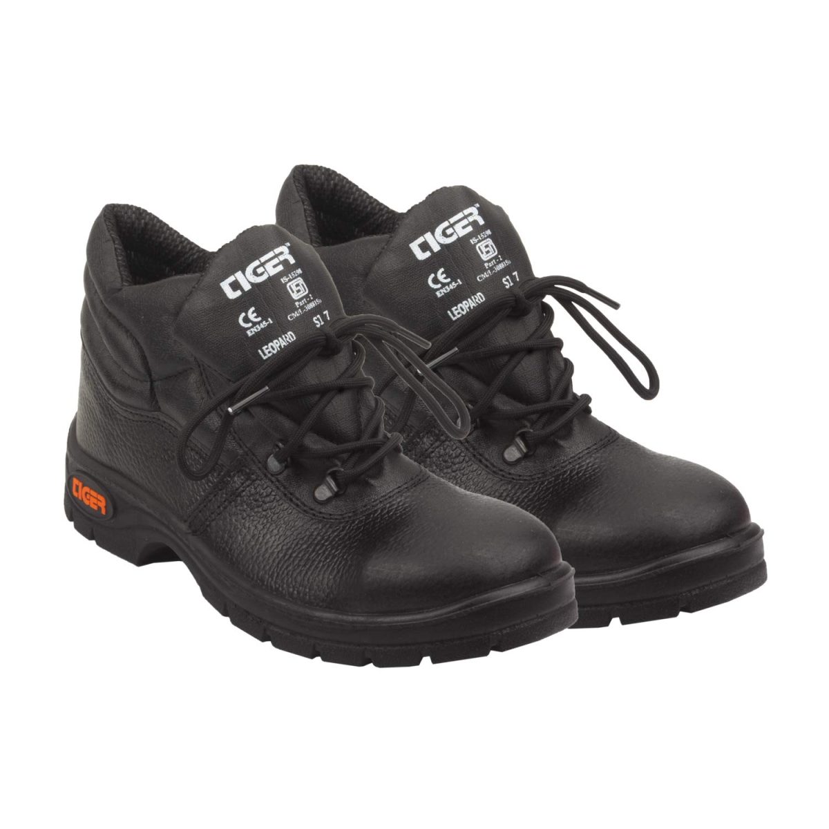Tiger Men's High Ankle Leopard Steel Toe Safety Shoes - Image 5