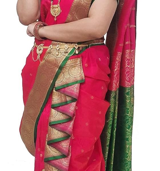 Luster Women's Art Silk Ready to Wear Saree With Blouse Piece