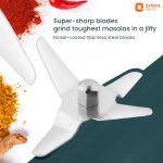 Orient Electric 500W mixer grinder | Kitchen Kraft 500 MGKK50B3 with 3 SS jars | Longer life balanced coil motor | ABS body | Uniform grinding | 5 years motor warranty - Image 4