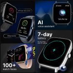 Noise Quad Call 1.81" Display, Bluetooth Calling Smart Watch, AI Voice Assistance, 160+Hrs Battery Life, Metallic Build, in-Built Games, 100 Sports Modes, 100+ Watch Faces (Deep Wine) - Image 5