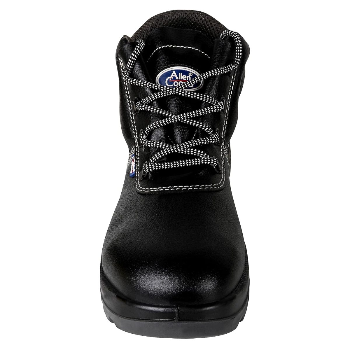 Allen Cooper 1008 Hi-Ankle Safety Shoe, Size-9 UK, Black (Free Socks) - Image 6