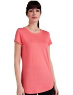Van Heusen Women Lounge T-Shirt - Modal Cotton - Round Neck, Short Sleeve, Superior Drape, Long Length, Ultra Soft