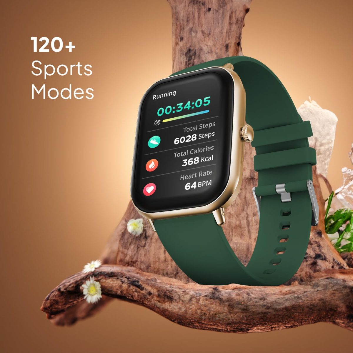 Fire-Boltt Ninja Call Pro Max Smart Watch 2.01 inch Display, Bluetooth Calling, 120+ Sports Modes, Health Suite, Voice Assistance (Forest Green) - Image 8