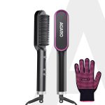 AGARO Hair Straightening Brush, Hair Straightening Comb For Women, Fast Heating, Ionic Care, 5 Heat Settings, Hair Straightener, Hot Brush, Gives Naturally Straight Hair in 5 Mins, Black, HSB2107 - Image 7