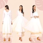 PH POSHAKHUB Women Georgette Hand Embroidery Round Neck and Front Yoke Anarkali Kurta - Round Neck Kurta - Image 5