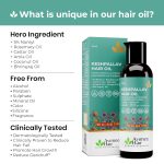 Avimee Herbal Keshpallav Hair Oil For Men & Women | Promotes Hair Growth & Reduces Hair Fall | With Rosemary, Castor, Amla, Coconut and Bhringraj Oil | Mineral Oil Free (Pack of 2) - Image 5