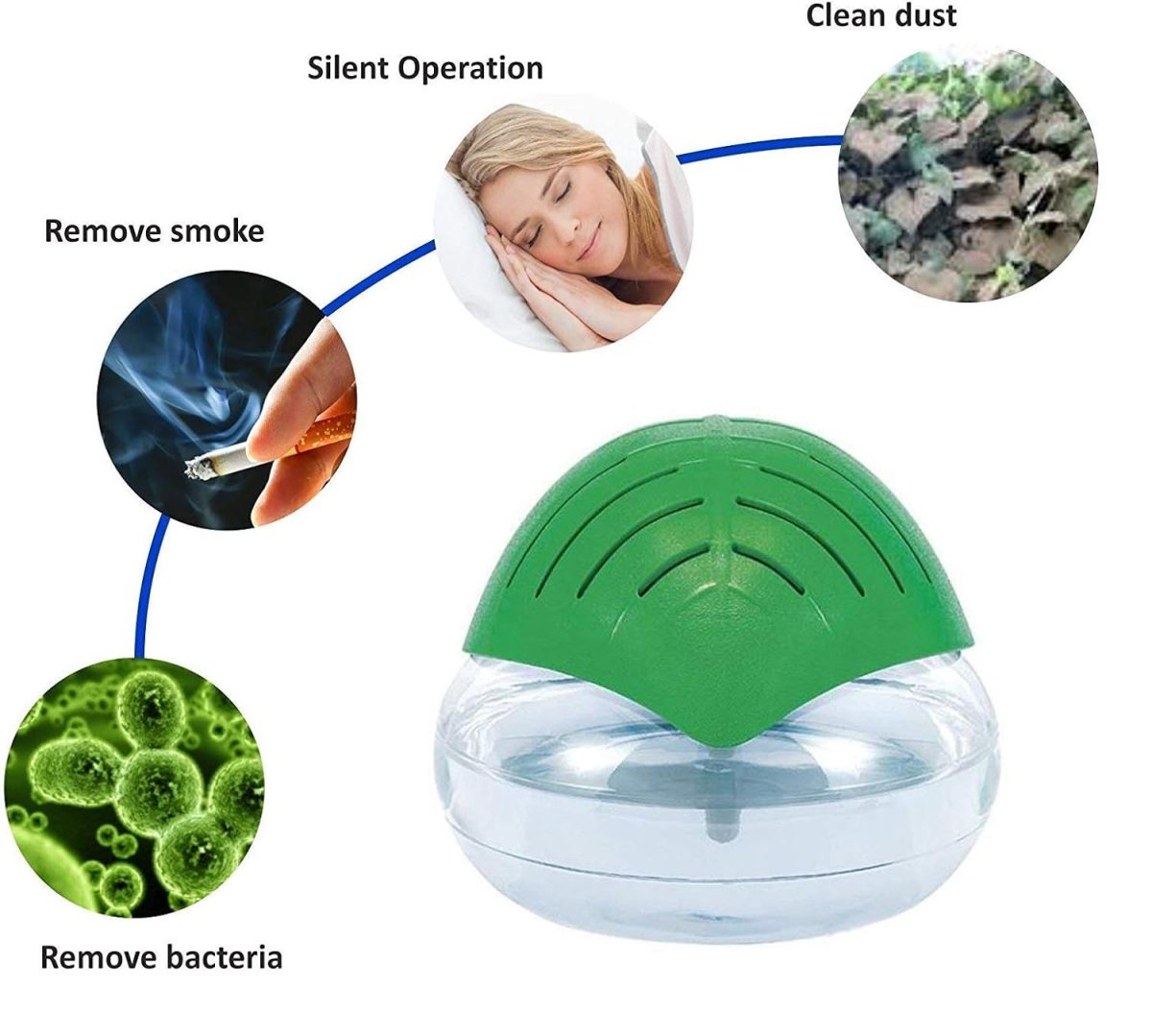 Fragair Other Portable Room Air Purifier Aroma Diffuser Or Humidifier Revitalizer, 500 Ml, Green - Image 8