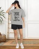 AUSK Oversized T-Shirt for Women || Graphic Printed Loose fit Womens Tshirts - Image 5