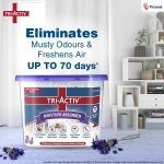 Tri-Activ Moisture Absorber | Absorbs upto 600ml Each|Pack of 2 | Dehumidifier for Room Moisture | Air Freshener & Humidity Absorber for Wardrobe, Toilet & Car | Prevents Mould, Fungus, Odour|Lavender - Image 2
