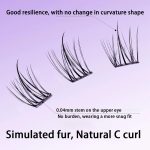 240 Pcs Sunflower False Eyelashes - Natural & Wispy Cluster Lashes for Women, Reusable DIY Eyelash Extensions Kit, Lightweight & Comfortable for Daily or Party Looks(11mm) - Image 7