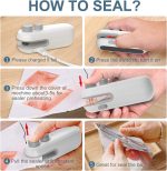 MOROVIK Sealing Clip - Portable Mini Sealing Machine Handheld Packet Sealer for Food, Snacks, Chips, Fresh Storage, Plastic Bag Sealing Machine (1) - Image 7