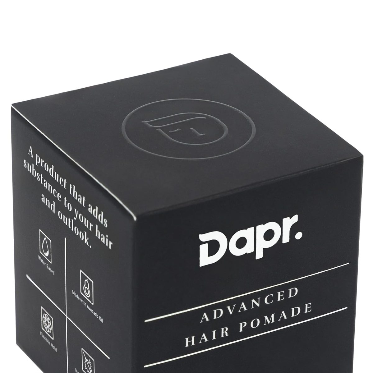 Dapr. Advanced Hair Pomade (100 grams) | Wet or Matte Look | Flexible hold | Water based | Made with Avocado oil & Aloe Vera Gel - Image 2