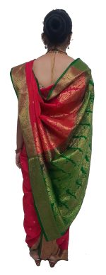 Luster Women's Art Silk Ready to Wear Saree With Blouse Piece - Image 4