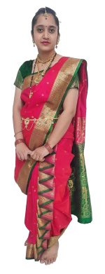 Luster Women's Art Silk Ready to Wear Saree With Blouse Piece - Image 5