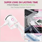 NIYANETAIL Heated Eyelash Curler, Electric Heated Lash Curler Rechargeable, 2 Heating Modes with Sensing Heating Silicone Pad, Portable Handheld Makeup Tools for Women - Image 5