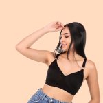 Clothonics Womens Non-Padded Non-Wired Seamless Double Layered T-Shirt Bra - Pack of 3 - Image 2