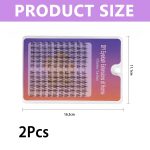 240 Pcs Sunflower False Eyelashes - Natural & Wispy Cluster Lashes for Women, Reusable DIY Eyelash Extensions Kit, Lightweight & Comfortable for Daily or Party Looks(11mm) - Image 6