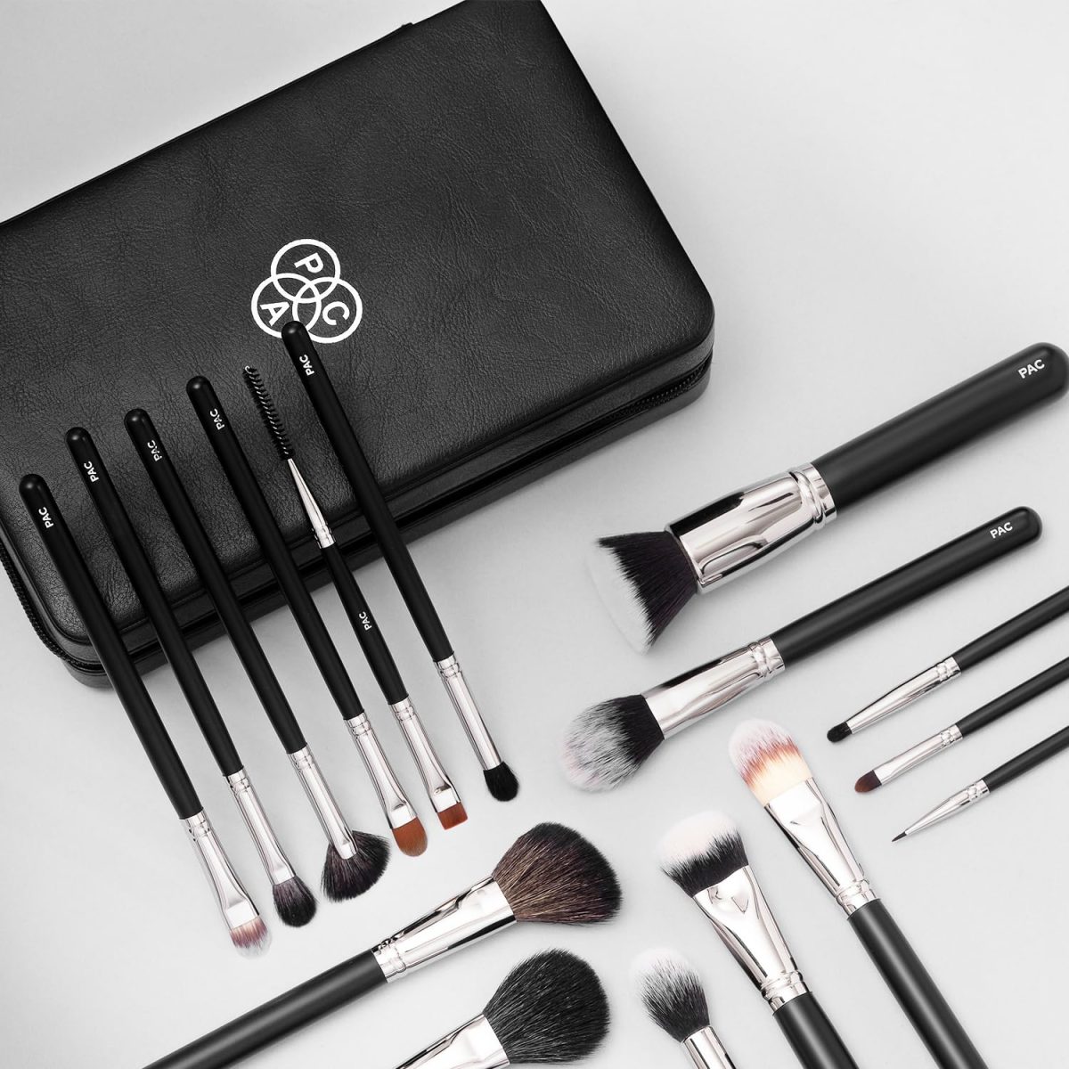 PAC Cosmetics Absolute Basics (21 Brushes) Best Professional Makeup Brush Set for Face, Eyes & Lip Makeup Application and Blending Needs - Image 3