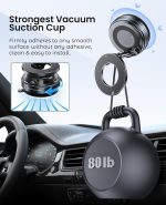 LiCB 360° Vaccum Magnetic Phones Holder, Magnetic Car Phone Mount, Hands-Free Suction Cup Phones Holder for Car/Gym/Mirror/Shower, Car Mount Compatible with All Mobile - Image 9