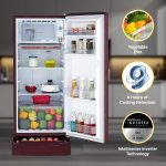 Whirlpool 184 L 4 Star Inverter Direct-Cool Single Door Refrigerator (205 WDE ROY 4S Inv WINE RADIANCE-Z, Base Stand with Drawer, 2023 Model) - Image 4