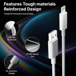 AILKIN USB to Lightning Cable 27W [MFi Certified + 2 Years Warranty*] Fast Charger iPhone Cable for iPhone 14/13/12/11/X/XS/XR/8/Plus, iPad Mini/Pro/Max, USB Type-A Power Delivery Cord (Pack of 1) - Image 5