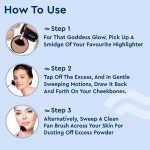 GUBB Synthetic Bristle Fan Brush - Brown - Professional Makeup Brush for Precise Highlighting, Contouring, and Blending - Soft and Luxurious Bristles for Effortless Application - Ideal for Makeup Enthusiasts and Professionals - Image 7