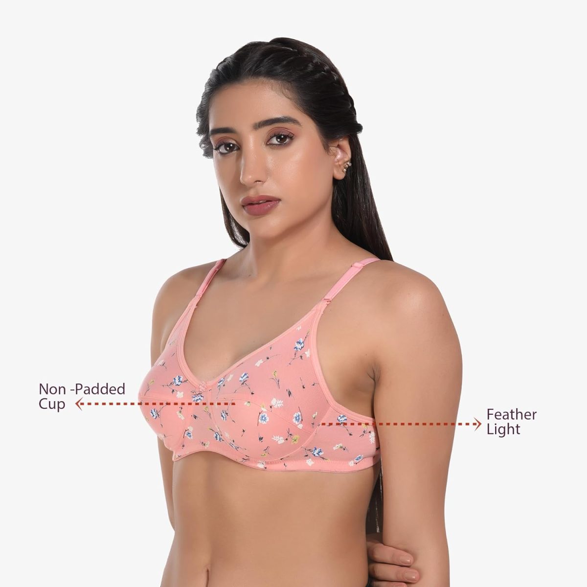 BRUCHI CLUB Women Non Padded Bra | Comfortable Bra for Daily Use | Best Everyday Bra | T-Shirt Bra for Daily Use Pack of 3 - Image 7