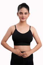 Texello Women's Cotton Wire-Free Full Coverage Lightly Padded Sports Bra - Comfortable & Supportive Everyday Wear - Pack of 3 - Image 4