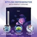 Haier 205 L, 3 Star, Direct-Cool Single Door Refrigerator (HED-213MRB-N, Marine Rose, Base Stand Drawer) - Image 2