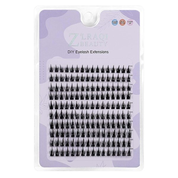 160 PCS Eye Lashes for Women, Natural Look False Eyelashes, Easy to Apply Cluster Lashes, Synthetic Fiber Eyelash Extension Kit for Daily Makeup and Special Occasions