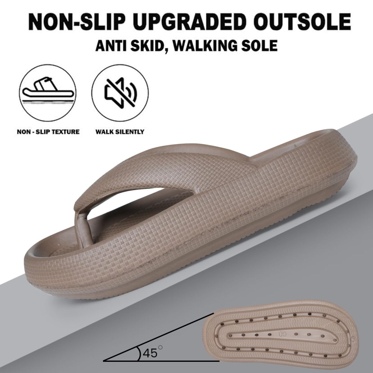 DOCTOR EXTRA SOFT Women's Classic Ultra Soft Flip Flops/Slippers with Cushion FootBed for Adult | Comfortable & Light Weight| Stylish & Anti-Skid| Waterproof & Everyday Use Slip-on Ladies Girls D-541 - Image 3