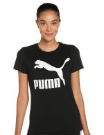 Puma Women Cotton Classic Logo Regular Fit T-Shirt