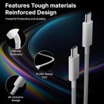 UNBREAKcable 80W Original USB-C to C Nylon Braided Cable [MFi Certified + 2 YEAR WARRANTY*] Fast PD Charging for iPhone Charger Cable Compatible with iPhone 15/16 Series,MacBook,Other Type-C Devices - Image 5