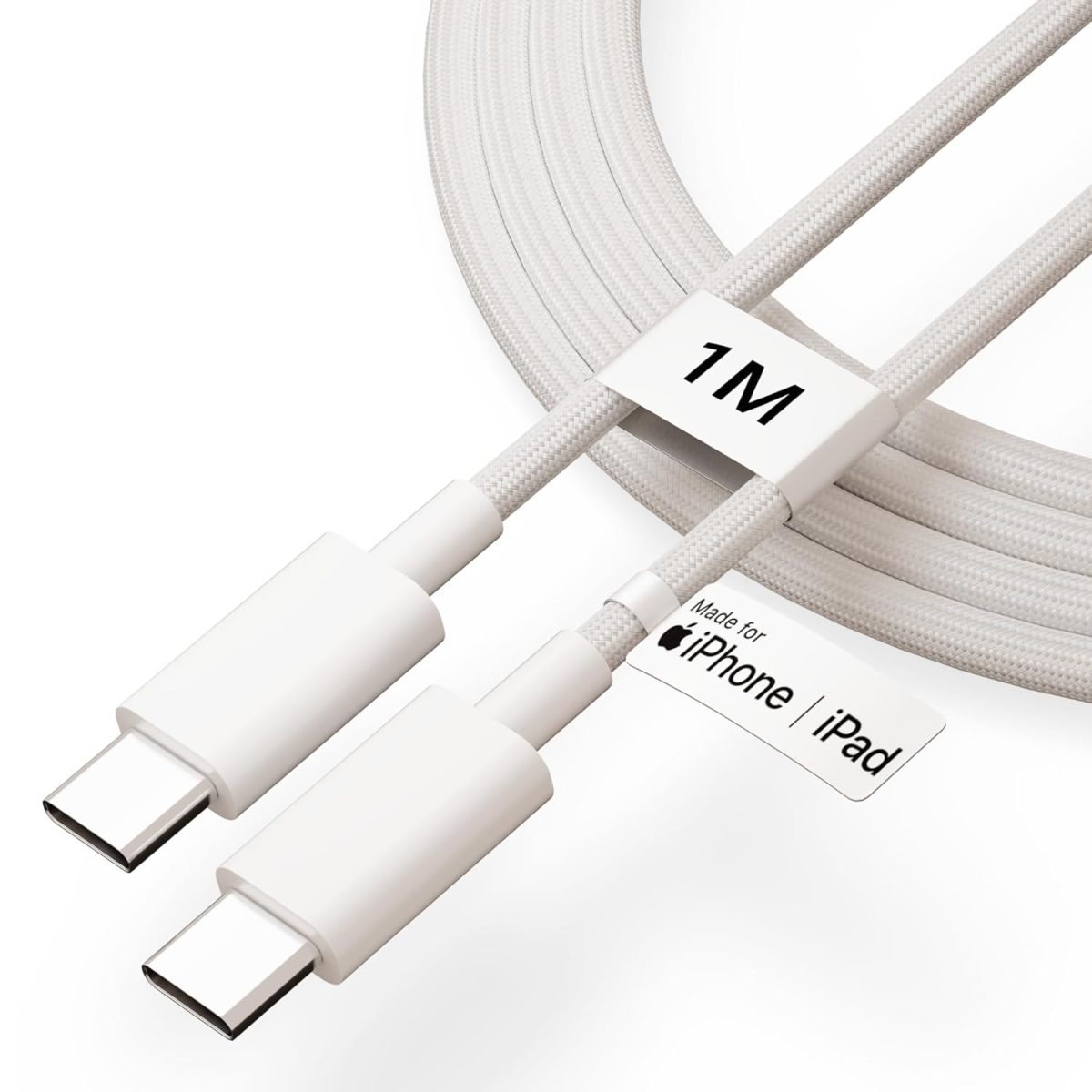 UNBREAKcable 80W Original USB-C to C Nylon Braided Cable [MFi Certified + 2 YEAR WARRANTY*] Fast PD Charging for iPhone Charger Cable Compatible with iPhone 15/16 Series,MacBook,Other Type-C Devices