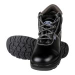 Allen Cooper 1008 Hi-Ankle Safety Shoe, Size-9 UK, Black (Free Socks) - Image 3