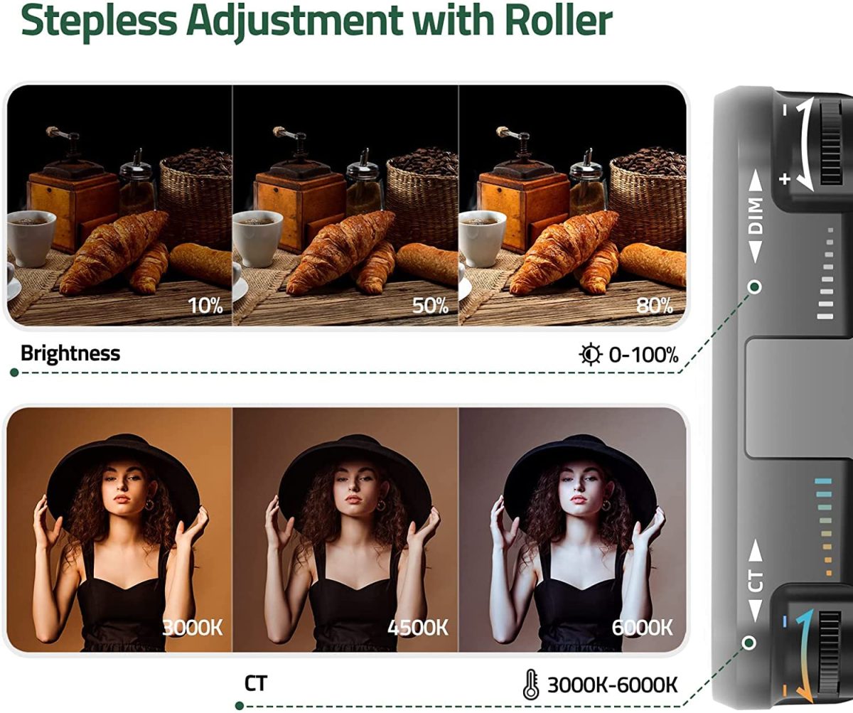 Mobilife LED Video Light Camera Light Laptop Light for Zoom Meeting Photography Lighting 100 LED Beads with Clip Dimmable and Rechargeable for Camera Selfie Stick Tripod Laptop Cellphone - Image 4