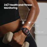 Amazfit Active 2 Square, 2000 Nits Bright AMOLED Display, Built in GPS, 10Day Battery, for Android & iPhone, Accurate Readings, BT Call, Sleep Monitor, 5ATM Water Resistant, Black Leather - Image 4