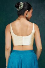 Soch Womens Taffeta Solid Sleeveless Padded Blouse - Image 4
