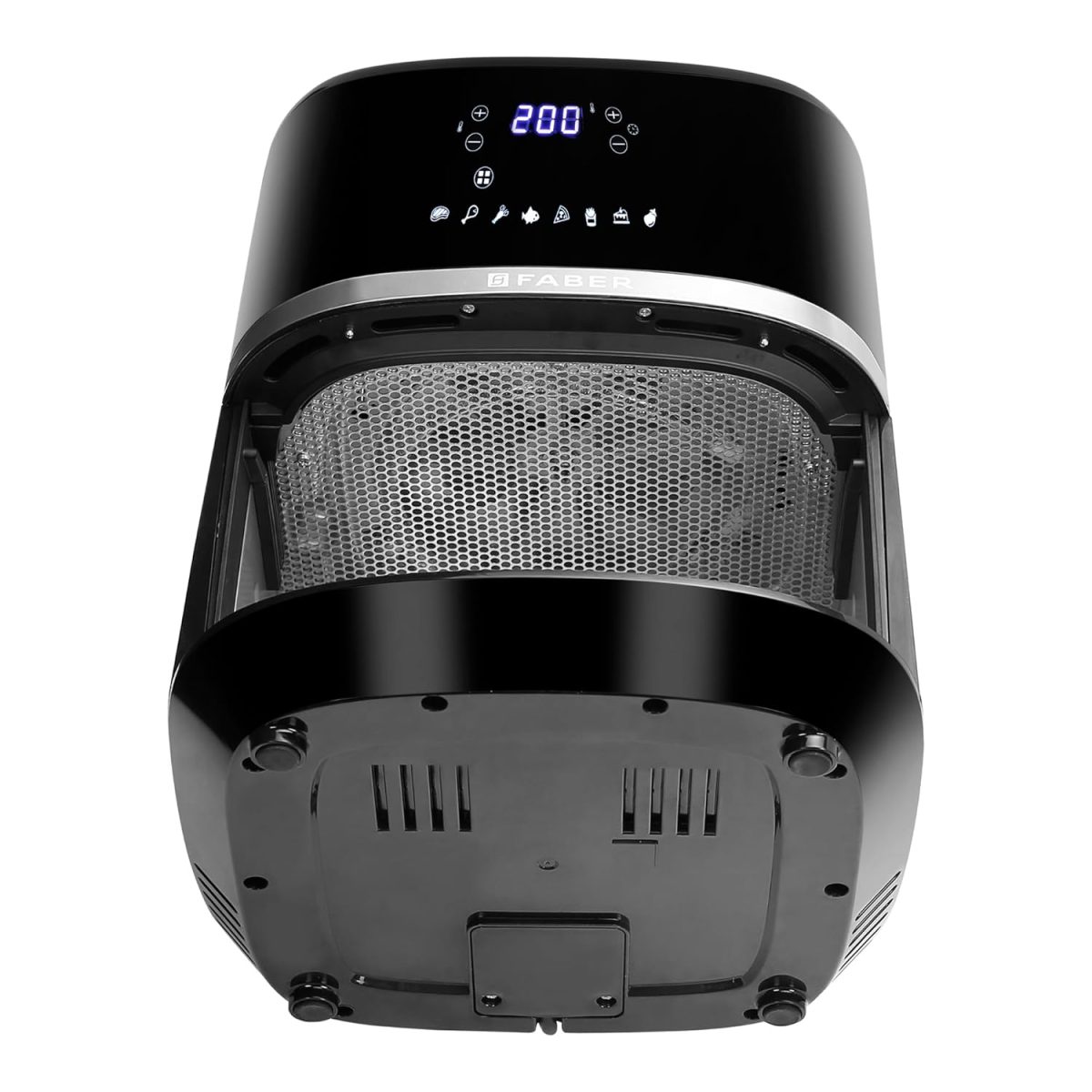 Faber 6L 1500W Digital Air Fryer | Fry, Bake, Roast, Toast, Defrost, Grill & Reheat | 85% Less Oil, 360° Air Cooking | 8-Preset Menu, LED Display & Touch Control, Non-Stick Pan, View Window | (Black) - Image 14