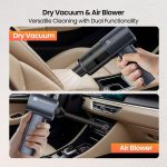 Portronics Mopcop Pro 2-in-1 Vacuum Cleaner & Air Blower, 10000Pa Powerful Suction, Handheld Cordless Design, Rechargeable Battery, Brushless DC Motor, Low Noise, for Car, Home, Appliances Cleaning - Image 7