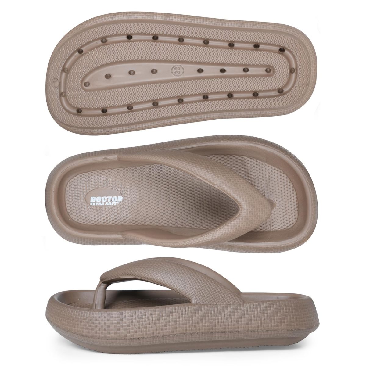 DOCTOR EXTRA SOFT Women's Classic Ultra Soft Flip Flops/Slippers with Cushion FootBed for Adult | Comfortable & Light Weight| Stylish & Anti-Skid| Waterproof & Everyday Use Slip-on Ladies Girls D-541 - Image 7