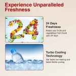 Godrej 202 L 5 Star Advanced Inverter, Jumbo Vegetable Tray Direct Cool Single Door Refrigerator With Base Drawer(, RD 210E TDI MN WN, Marine Wine) - Image 4