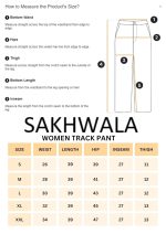 SAKHWALA Women's Striped Track Pants | Women Trackpants | Women Lower/Pyjama | Lounge Pants | Loose Fit Trackpants | Gym/Yoga/Casual Wear Pants - Image 9