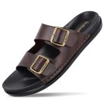 WALKAROO PLUS Bounceez Men's Fashion Sandal with Cushion Insole, Arch Support, Toe Seperator and Dual Buckle Straps for Casual Footwear - WE1337 - Image 8